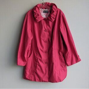 Guillaume pink fall trench coat